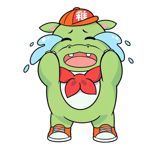 稚学吉祥物：大哭，完整等比原色